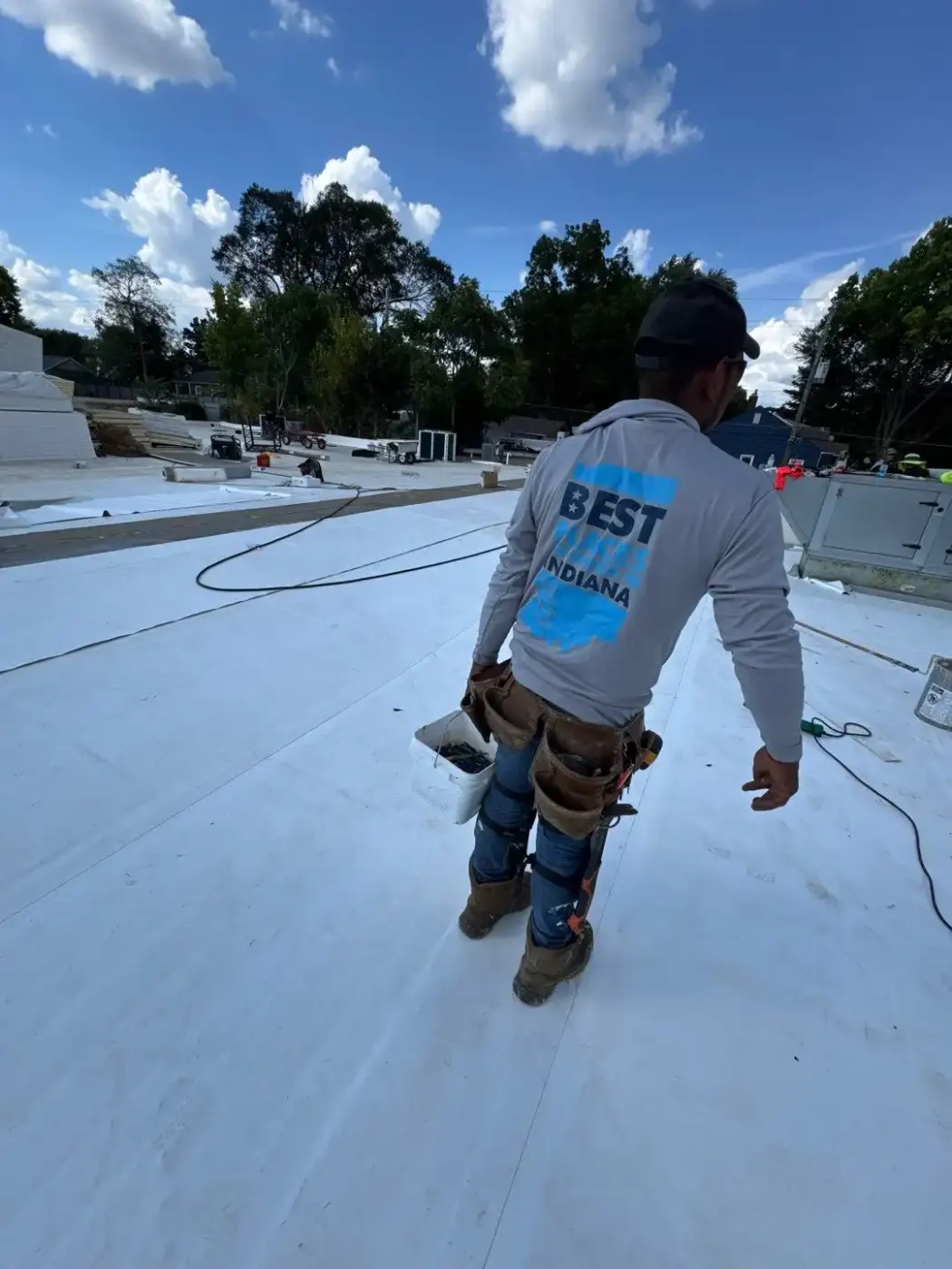 Commercial roofing by Spiceland Commercial Roofing near Greenfield, IN